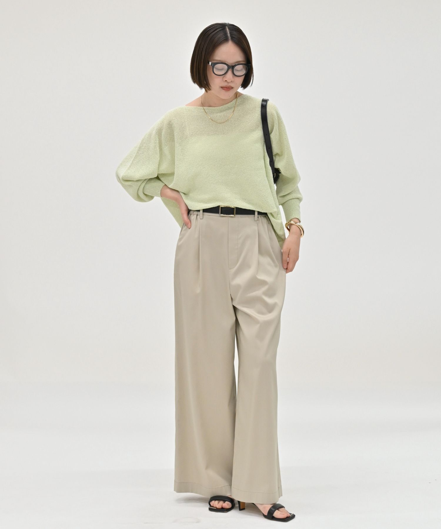 qualite「【夏まで快適に着られる】camifine ニットプルオーバー」|Tシャツ・カットソー|