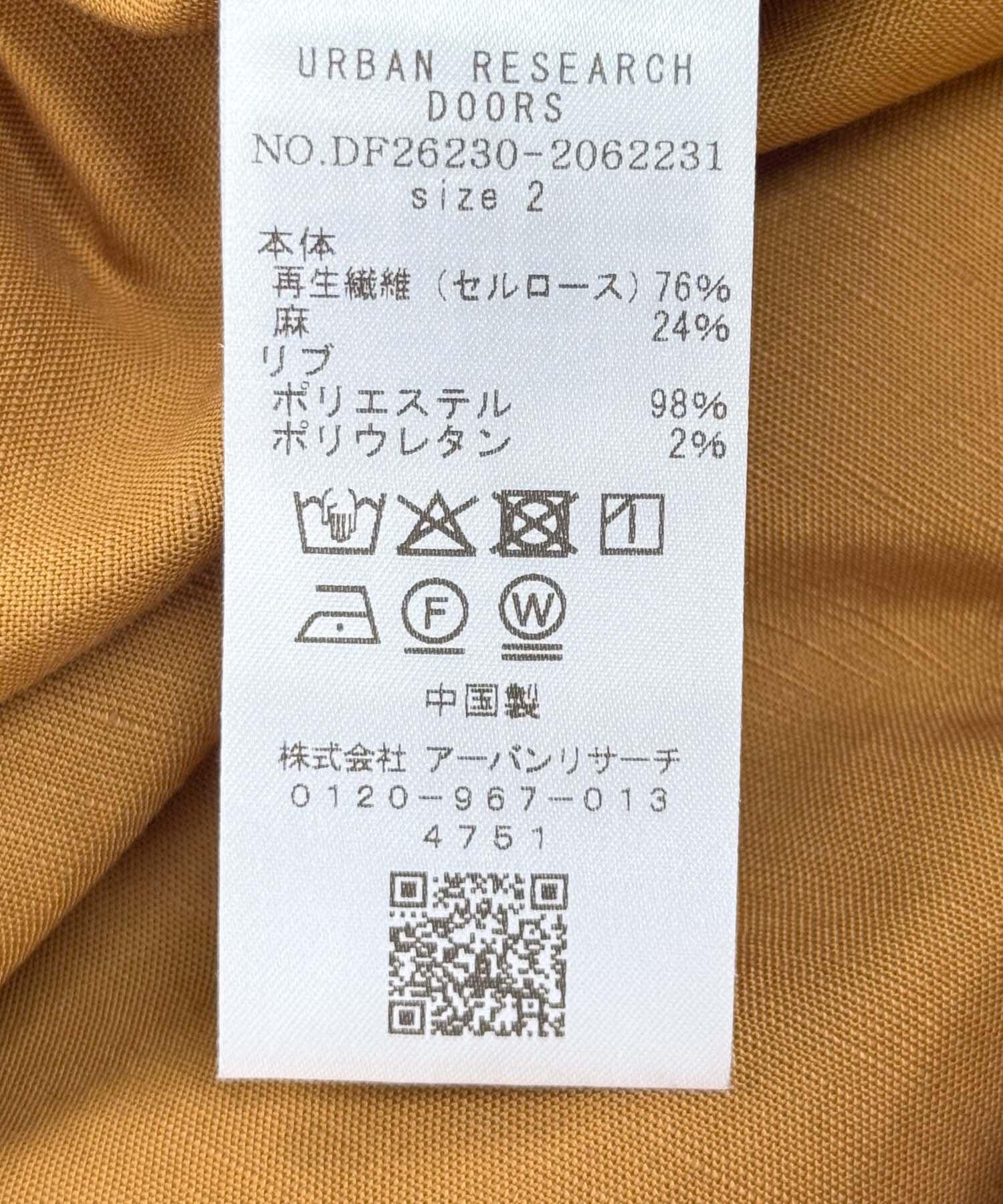 URBAN RESEARCH DOORS「『一部WEB限定カラー』FORK&SPOON　リネン混プルオーバーワンピース」|ワンピース|