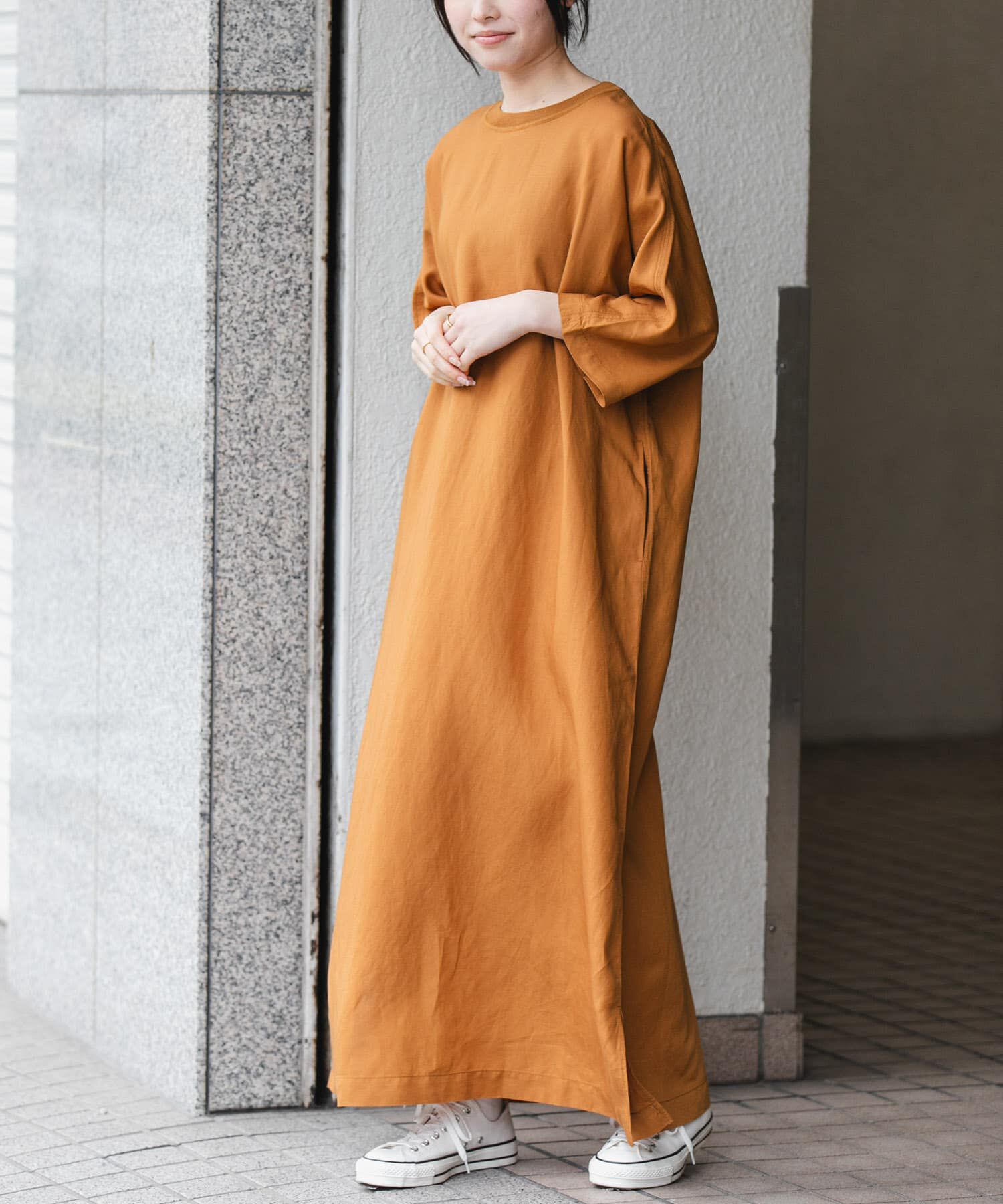 URBAN RESEARCH DOORS「『一部WEB限定カラー』FORK&SPOON　リネン混プルオーバーワンピース」|ワンピース|