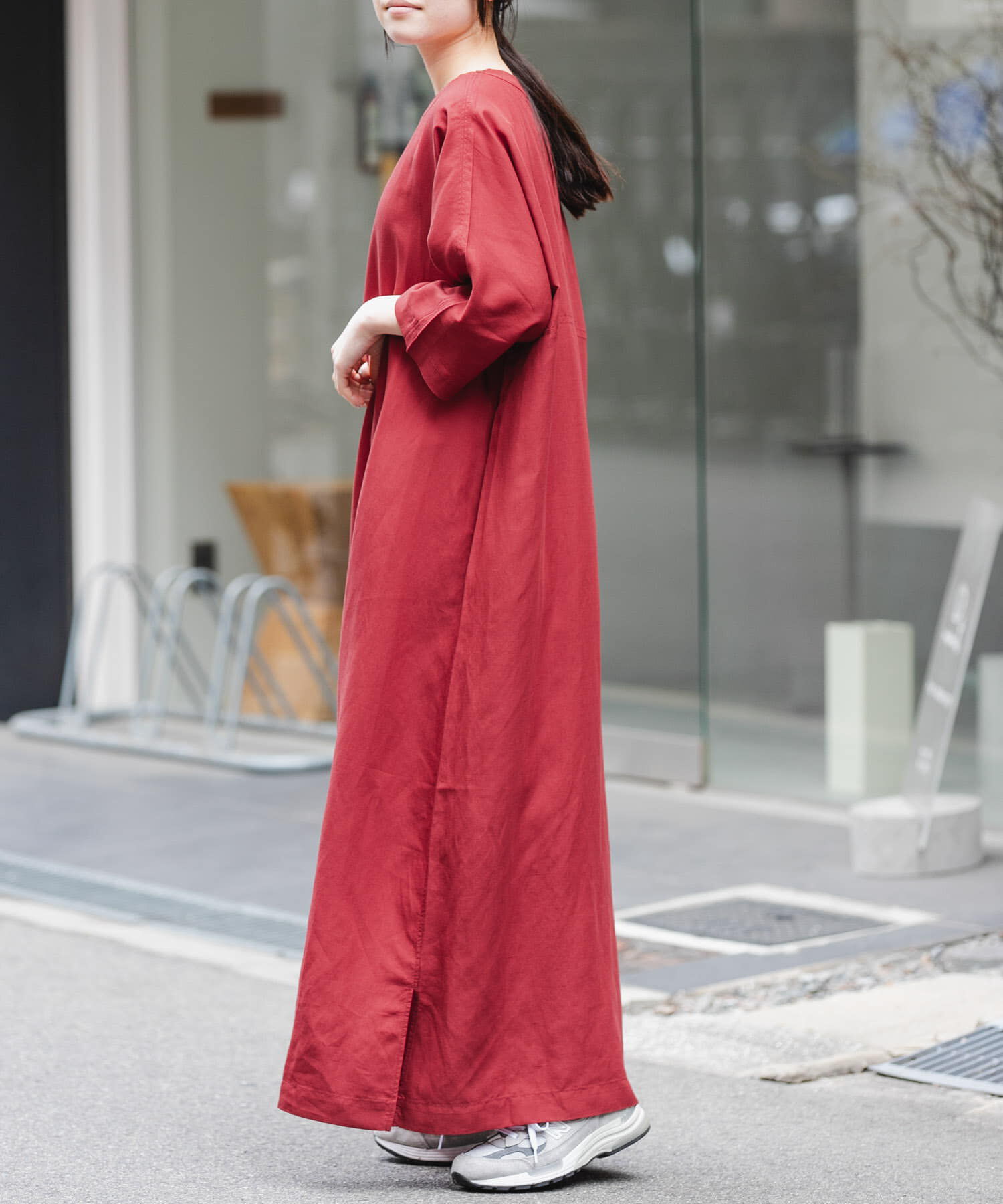 URBAN RESEARCH DOORS「『一部WEB限定カラー』FORK&SPOON　リネン混プルオーバーワンピース」|ワンピース|