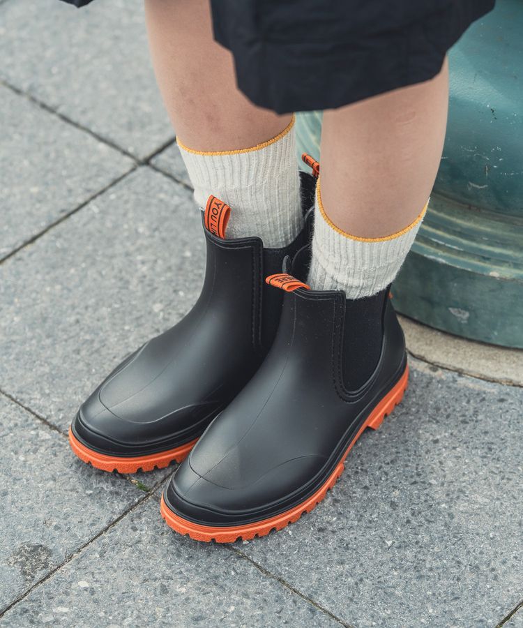 Green Parks「【KiU】TWINTONE SIDE GORE RAIN BOOTS」|ショートブーツ|Black