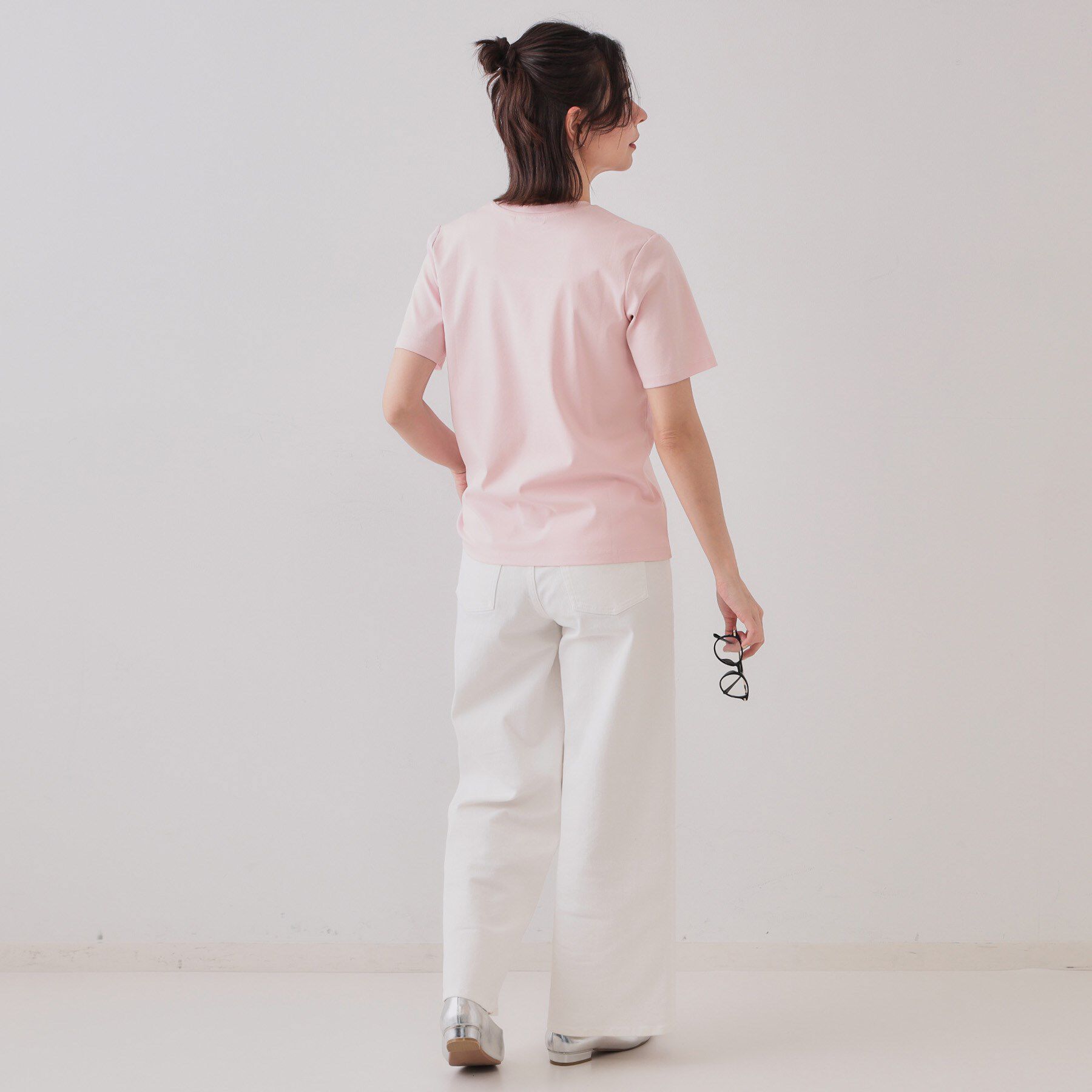 OPAQUE.CLIP「《5色展開／SS-LLサイズ》ベーシックTシャツ【UV／接触冷感／洗濯機洗い可】」|Tシャツ・カットソー|
