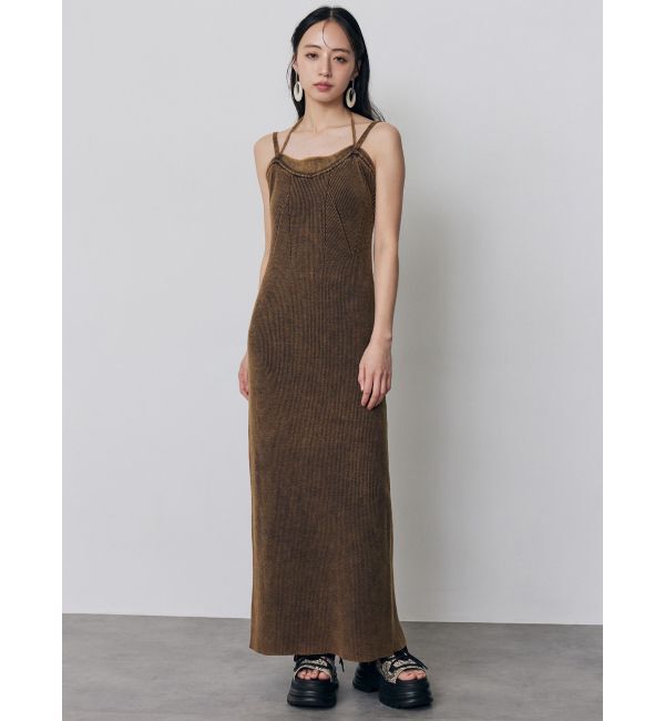 MURUA「レイヤードライクニットキャミワンピース」|ワンピース|