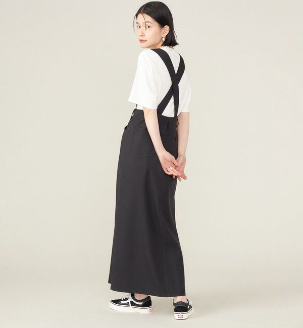 SHIPS for women「SHIPS NINE CASE:〈手洗い可能〉サスペンダー スカート ◇」|スカート|