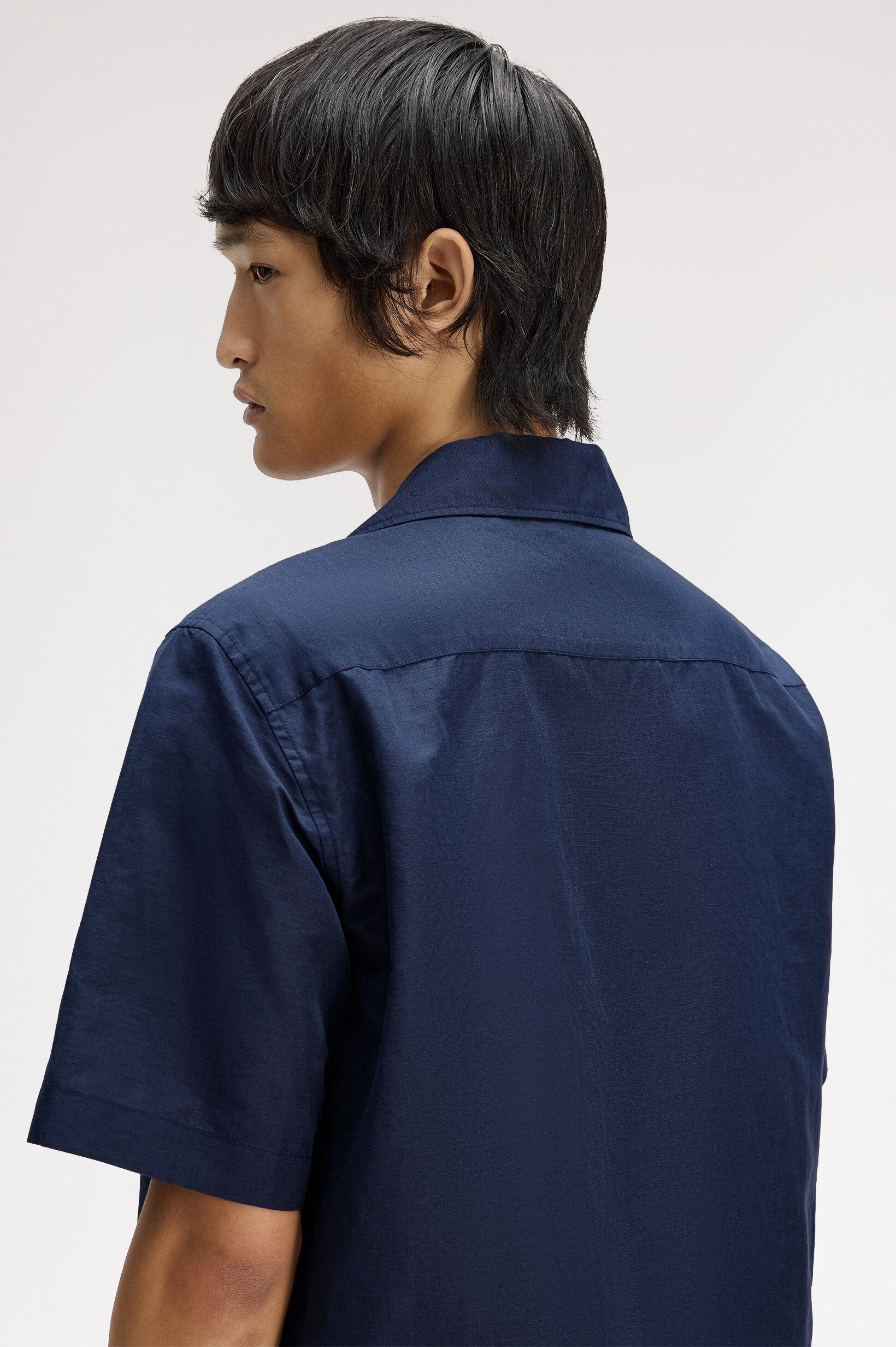 FRED PERRY 「Linen Blend Revere Collar Shirt／リネンブレンドオープンカラーシャツ」|シャツ・ブラウス|