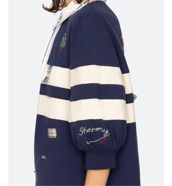 IENA LA BOUCLE「SEA NEW YORK シー ニューヨーク EMB RUGBY シャツ SS26-0005」|Tシャツ・カットソー|