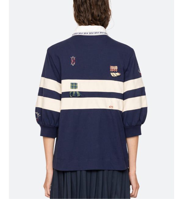 IENA LA BOUCLE「SEA NEW YORK シー ニューヨーク EMB RUGBY シャツ SS26-0005」|Tシャツ・カットソー|