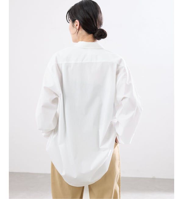 IENA「BLACK コサージュ付きシャツ」|シャツ・ブラウス|
