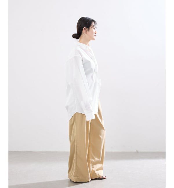 IENA「BLACK コサージュ付きシャツ」|シャツ・ブラウス|