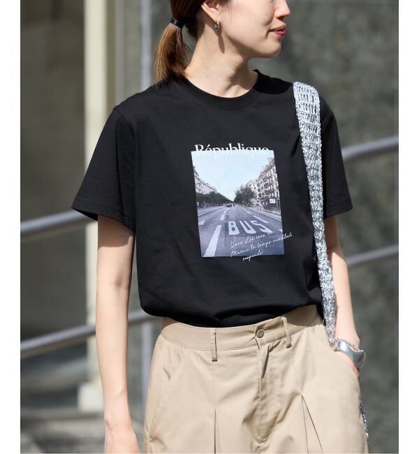 SLOBE IENA「Le Mares フォトTEE」|Tシャツ・カットソー|