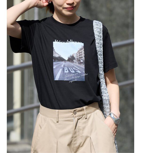 SLOBE IENA「Le Mares フォトTEE」|Tシャツ・カットソー|