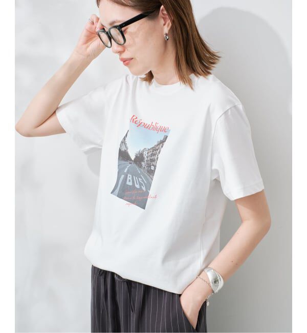 SLOBE IENA「Le Mares フォトTEE」|Tシャツ・カットソー|