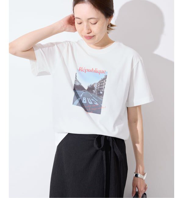 SLOBE IENA「Le Mares フォトTEE」|Tシャツ・カットソー|