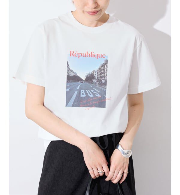 SLOBE IENA「Le Mares フォトTEE」|Tシャツ・カットソー|