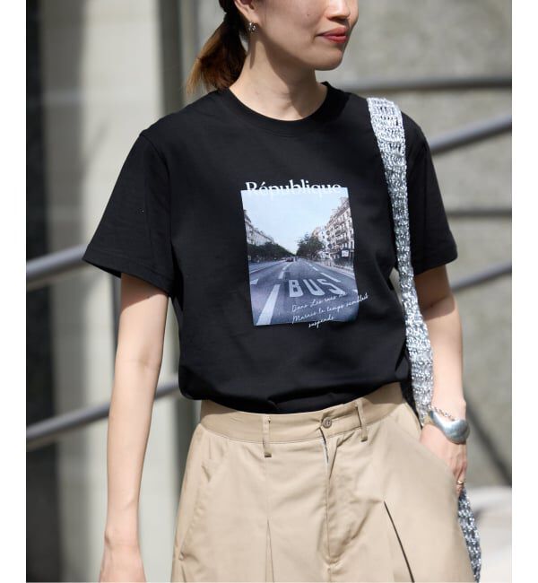 SLOBE IENA「Le Mares フォトTEE」|Tシャツ・カットソー|