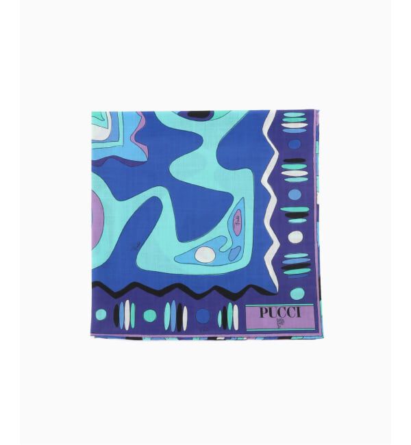 JOURNAL STANDARD「EMILIO PUCCI / エミリオプッチ FOULARD 52X52 COTONE - COTO」|バンダナ・スカーフ|ブルー B