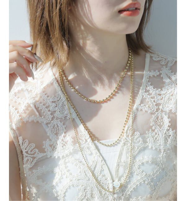 JOURNAL STANDARD relume「《追加》RELUME ボールチェーン3ボンセットN/L」|ネックレス|ゴールド