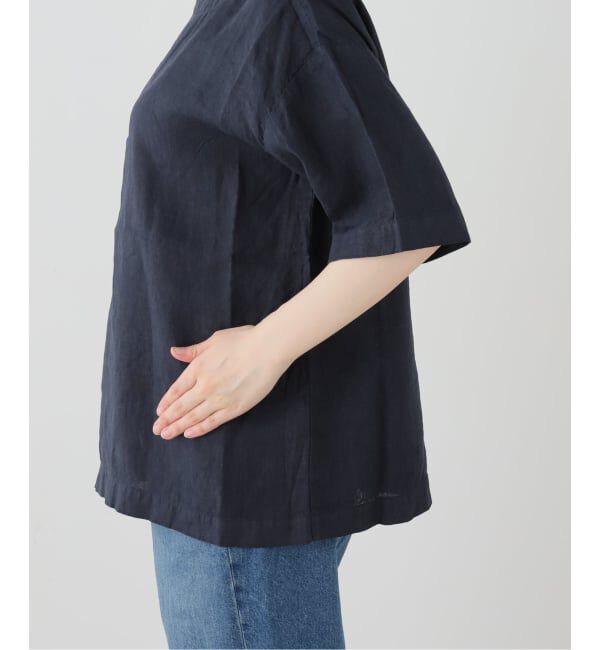 journal standard luxe「【ARMEN】LINEN PLAIN BOAT NECK S/SL PULL」|シャツ・ブラウス|