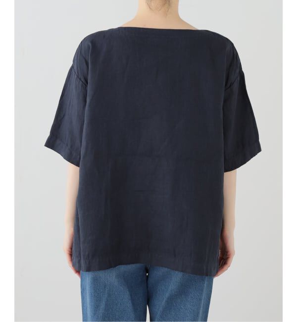 journal standard luxe「【ARMEN】LINEN PLAIN BOAT NECK S/SL PULL」|シャツ・ブラウス|