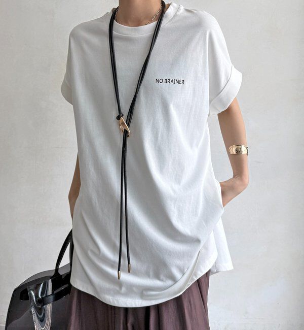  「バックロゴチュニックTEE」|Tシャツ・カットソー|オフホワイト