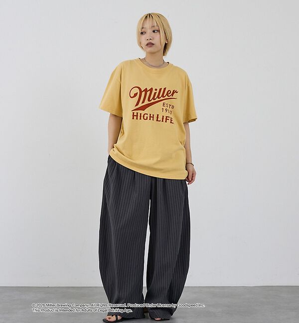 NOMINE「【GOOD ROCK SPEED】Miller ヴィンテージ風 ロゴ Tシャツ」|Tシャツ・カットソー|