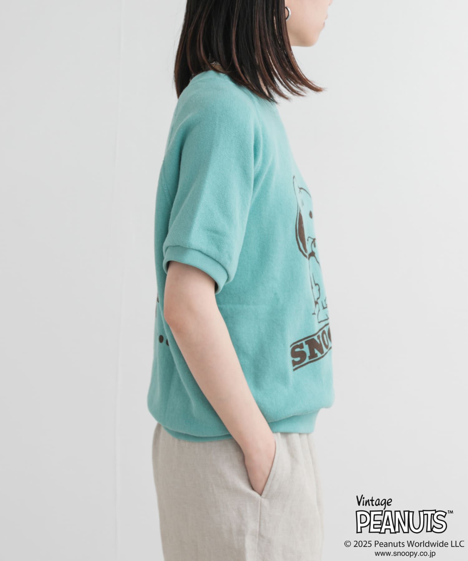 URBAN RESEARCH DOORS「『別注』Sports Wear&times;DOORS　PEANUTS甘編みスウェットTシャツ」|Tシャツ・カットソー|