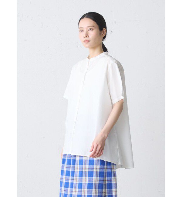 MidiUmi「MidiUmi ハーフスリーブAラインシャツ」|シャツ・ブラウス|