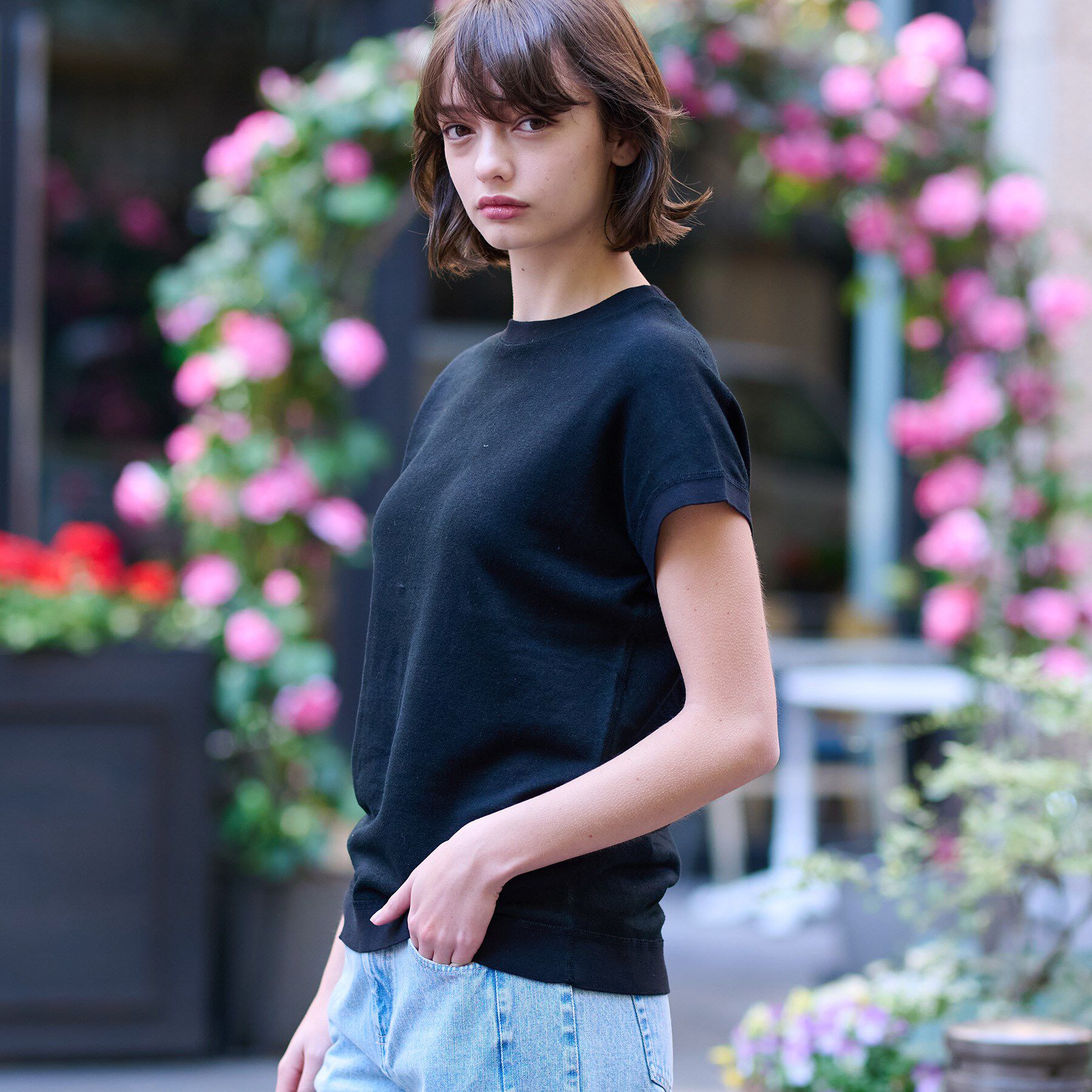 DRESSTERIOR「【毎年人気！／ウォッシャブル】リネン裏毛フレンチプルオーバー」|Tシャツ・カットソー|