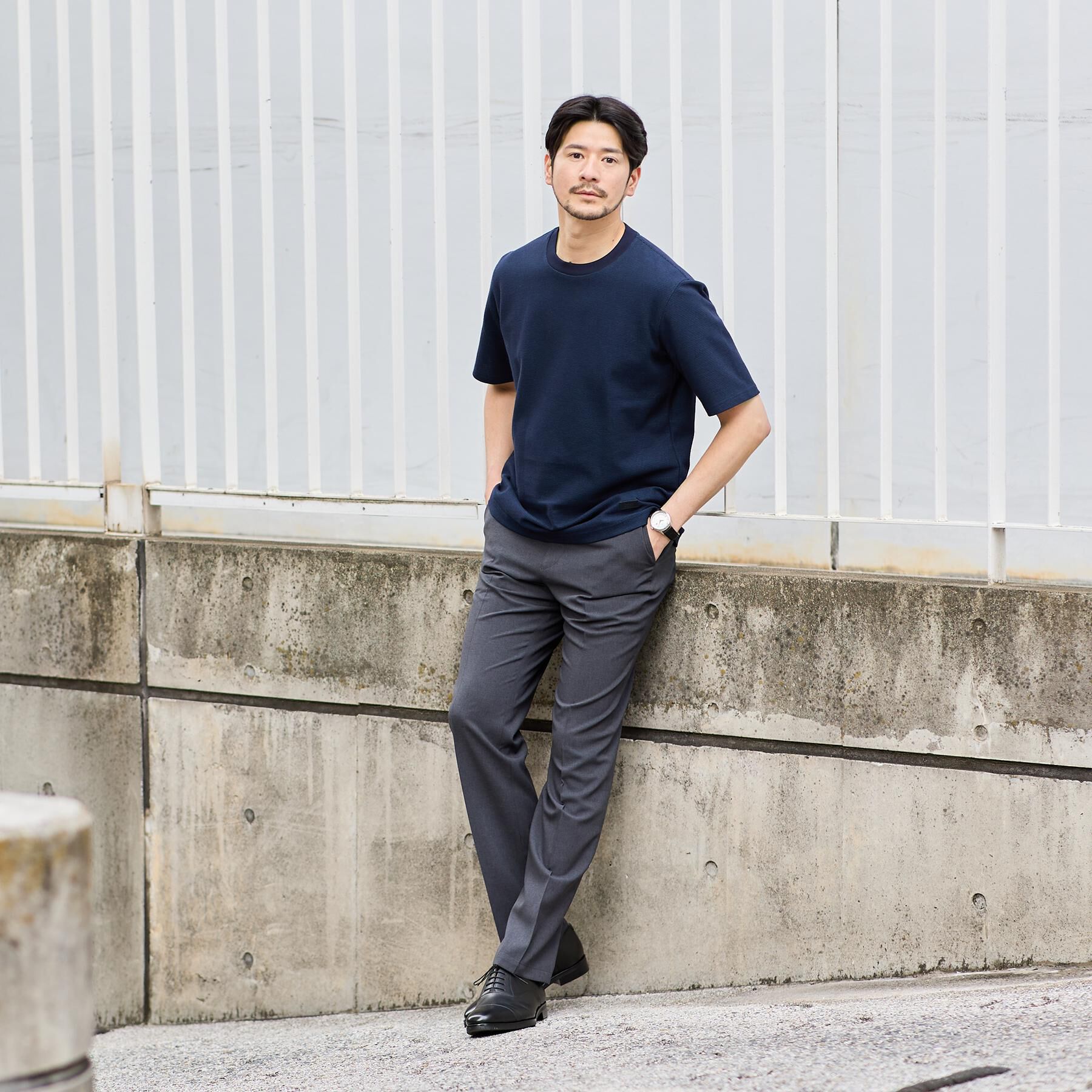 TAKEO KIKUCHI「【抗菌防臭】メランジ クルーネック プルオーバー」|Tシャツ・カットソー|