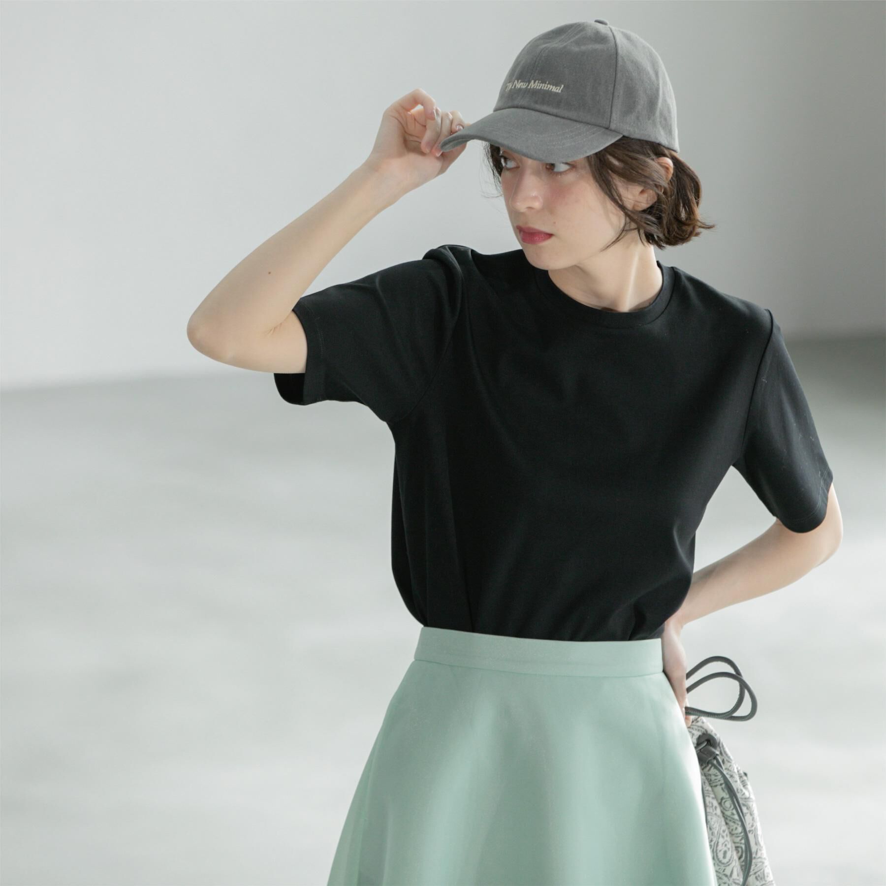 OPAQUE.CLIP「《5色展開／SS-LLサイズ》ベーシックTシャツ【UV／接触冷感／洗濯機洗い可】」|Tシャツ・カットソー|