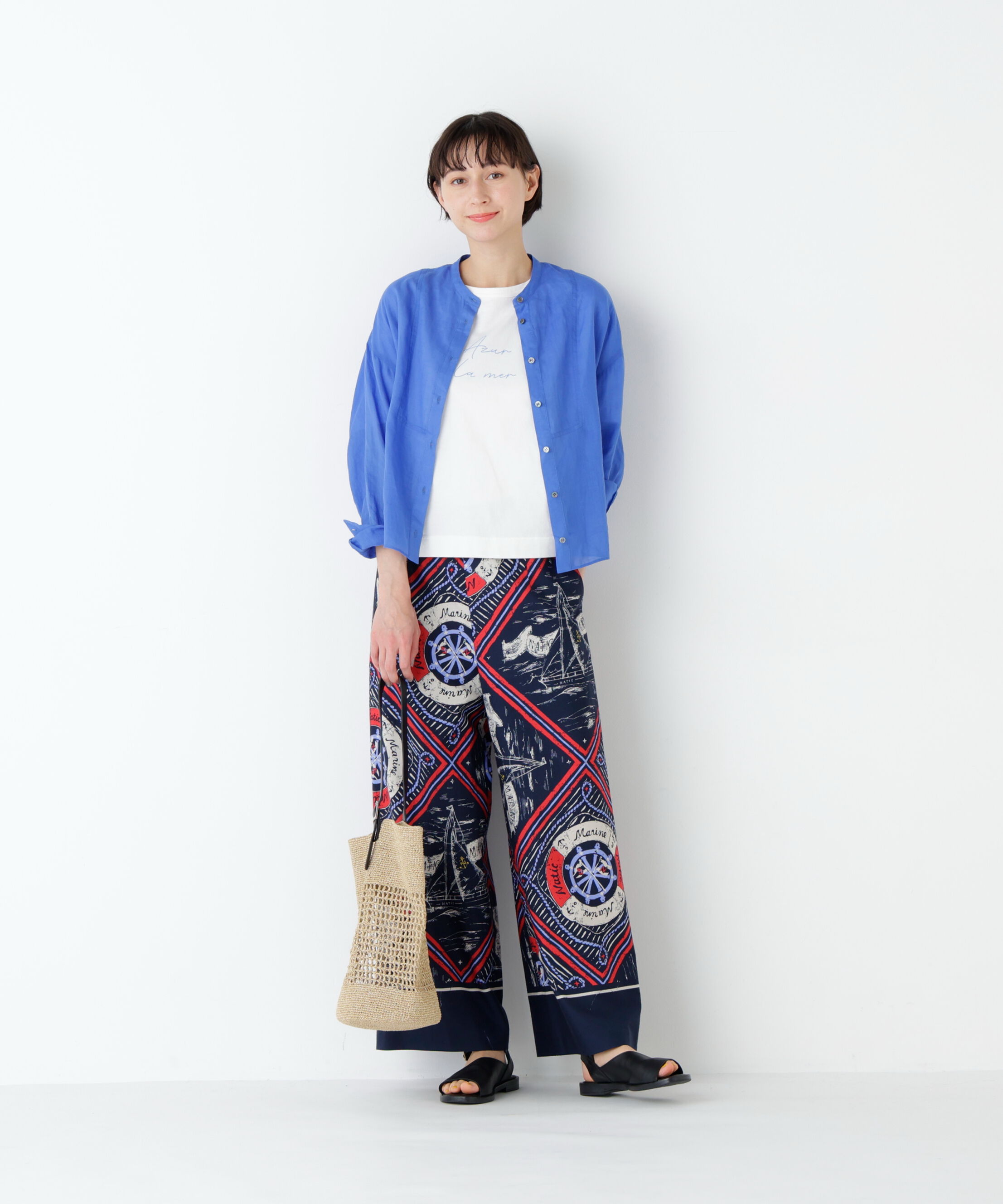  「≪ＮＡＴＩＣコラボ≫セミワイドプリントパンツ」|その他|