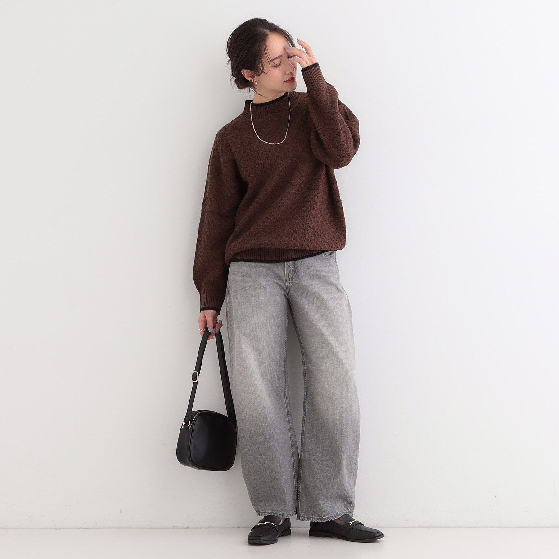 SHOO･LA･RUE「【SHOO・LA・RUE DENIM/高レビュー】ゆるっと決まる こなれカーブデニムパンツ」|デニム|