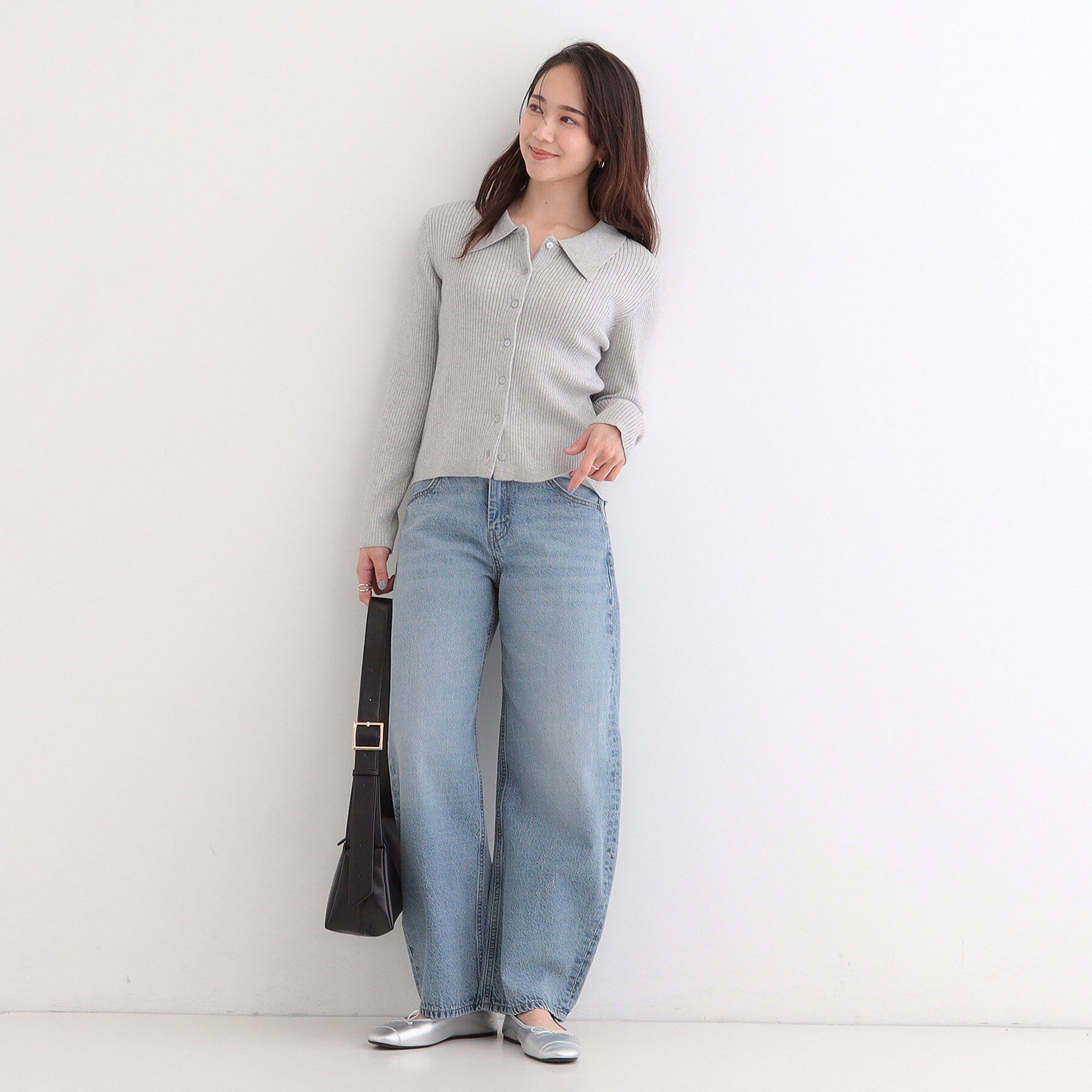 SHOO･LA･RUE「【SHOO・LA・RUE DENIM/高レビュー】ゆるっと決まる こなれカーブデニムパンツ」|デニム|