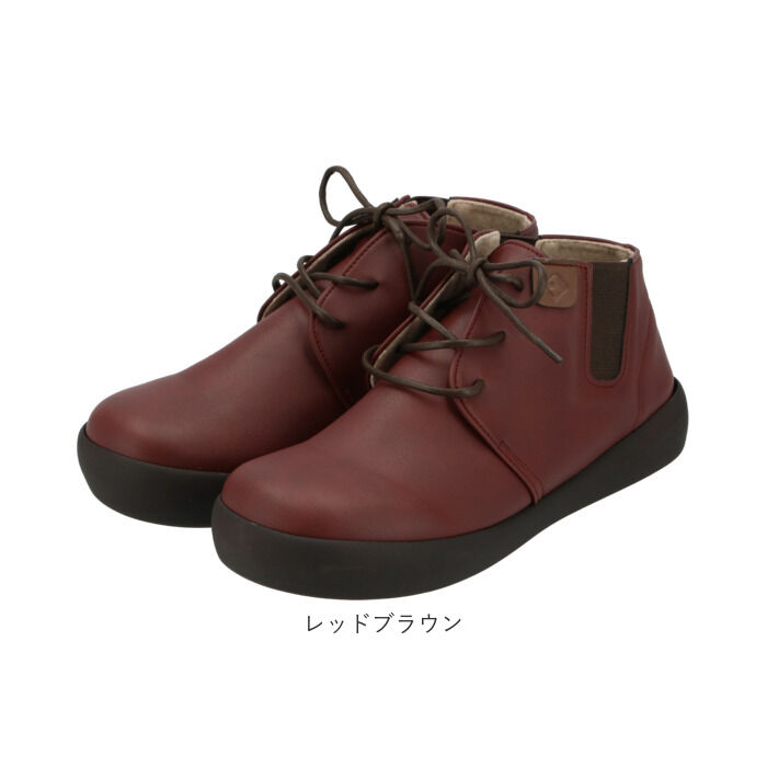 BACKYARD FAMILY「ショートブーツ レディース ぺたんこ 定番 ブーツ ショート レースアップ ローヒール」|ショートブーツ|