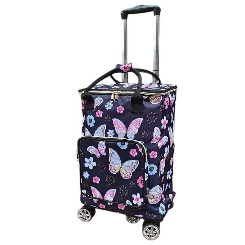 BACKYARD FAMILY「ショッピングカート 折り畳み 保冷 通販 キャリーカート 買い物カート ショッピングキャリー」|キャリーケース|ブルー7