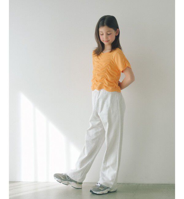 UNITED ARROWS green label relaxing「【WEB限定】シャーリング Tシャツ / キッズ 100cm-160cm」|Tシャツ・カットソー|