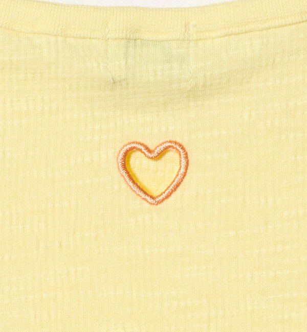 UNITED ARROWS green label relaxing「【WEB限定】ハート シシュウ Tシャツ / キッズ 100cm-160cm」|Tシャツ・カットソー|