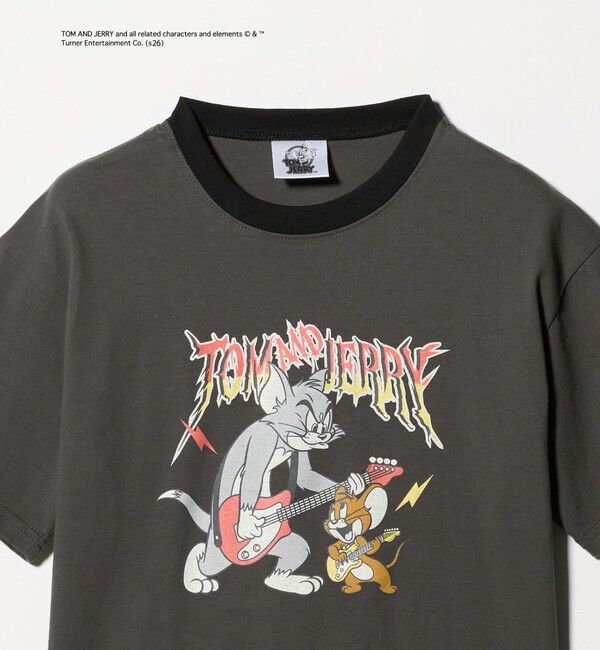 UNITED ARROWS green label relaxing「【別注】＜URBAMENT＞TOM and JERRY リンガーTシャツ / キッズ 140cmー150cm」|Tシャツ・カットソー|