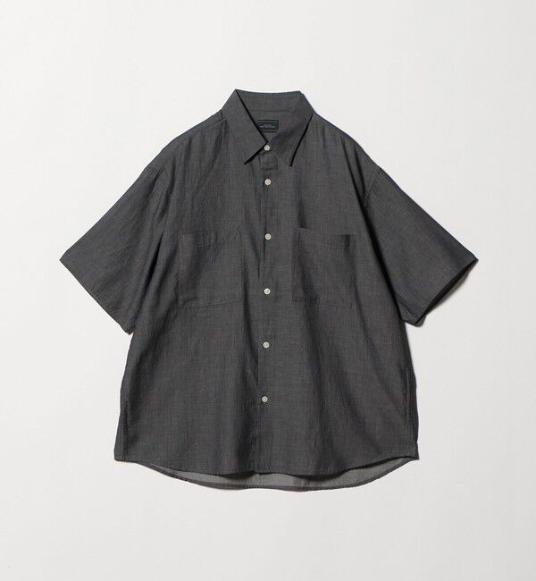 UNITED ARROWS green label relaxing「2.25オンス デニム レギュラーカラー 半袖 シャツ」|シャツ・ブラウス|BLACK