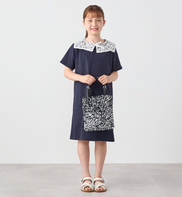 SHIPS any「SHIPS any: スパンコール 2WAY トートバッグ<KIDS>」|トートバッグ|