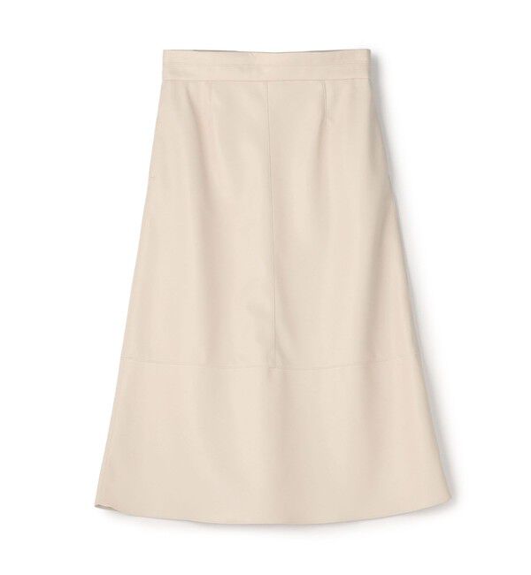 Ballsey「レザーライククロス トラペーズスカート」|台形|