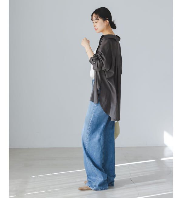 NOBLE「【洗える】シルキーコットンフォルムシャツ」|シャツ・ブラウス|