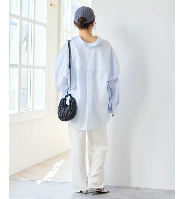 U by SPICK&SPAN「リネンコンエアリーローンオーバーシャツ」|シャツ・ブラウス|