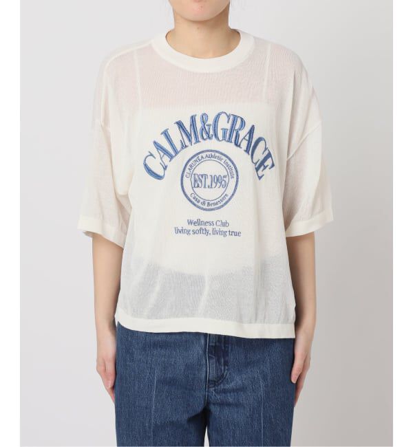 U by SPICK&SPAN「シアーロゴニットTEE」|ニット・セーター|