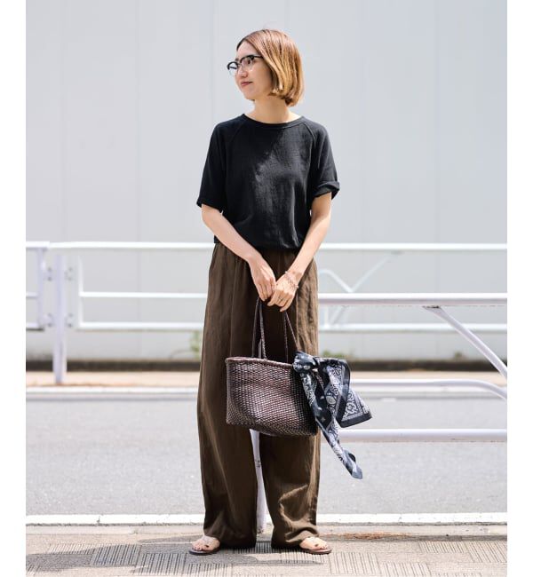 FRAMeWORK「リネンレーヨンイージーパンツ」|スラックス|