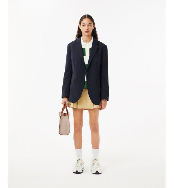 LACOSTE「ヘリテージキャンバス コットンキャンバストート 2WAY ショルダーバッグ」|トートバッグ|