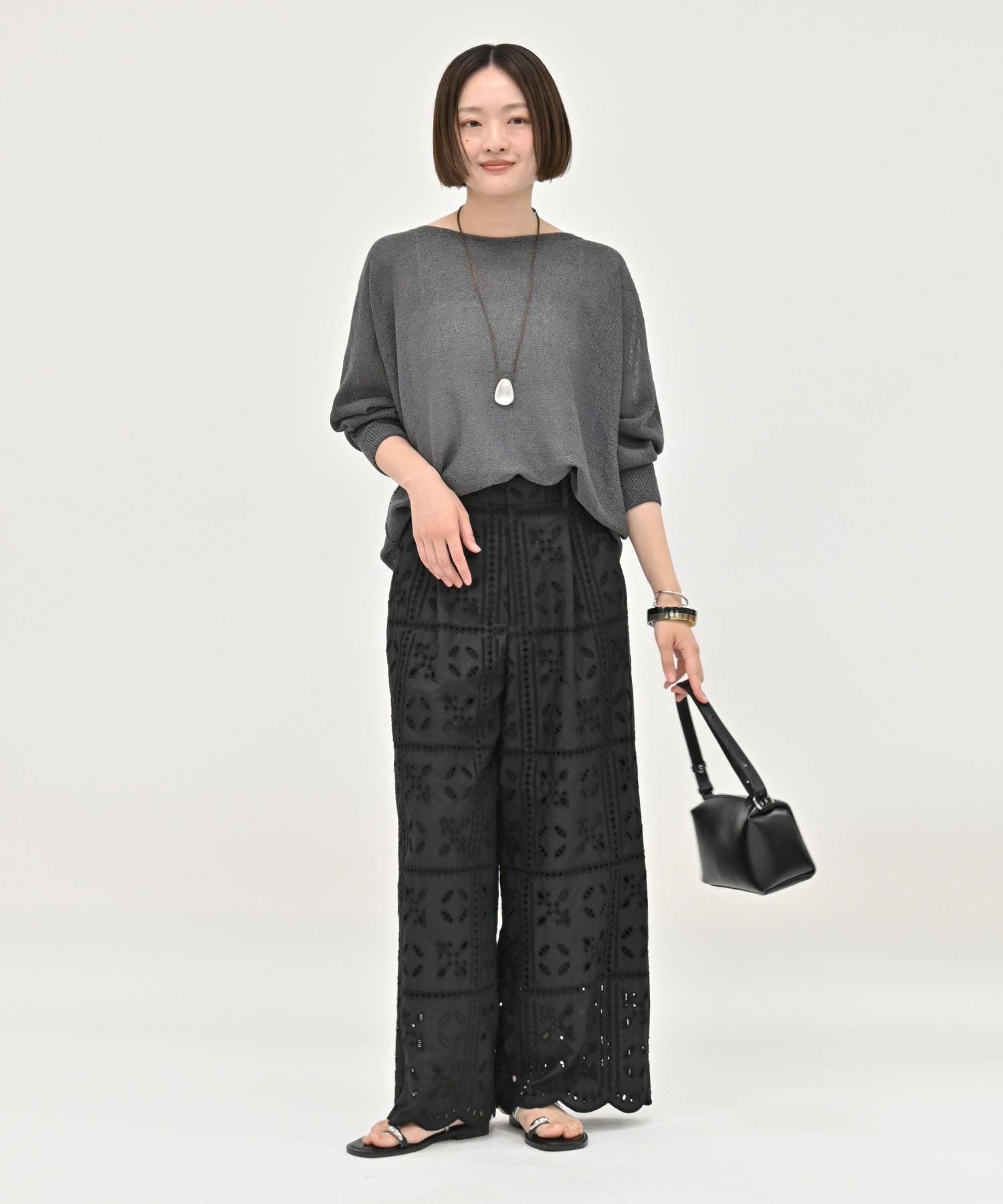 qualite「【夏まで快適に着られる】camifine ニットプルオーバー」|Tシャツ・カットソー|