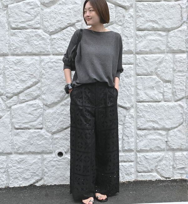 qualite「【夏まで快適に着られる】camifine ニットプルオーバー」|Tシャツ・カットソー|