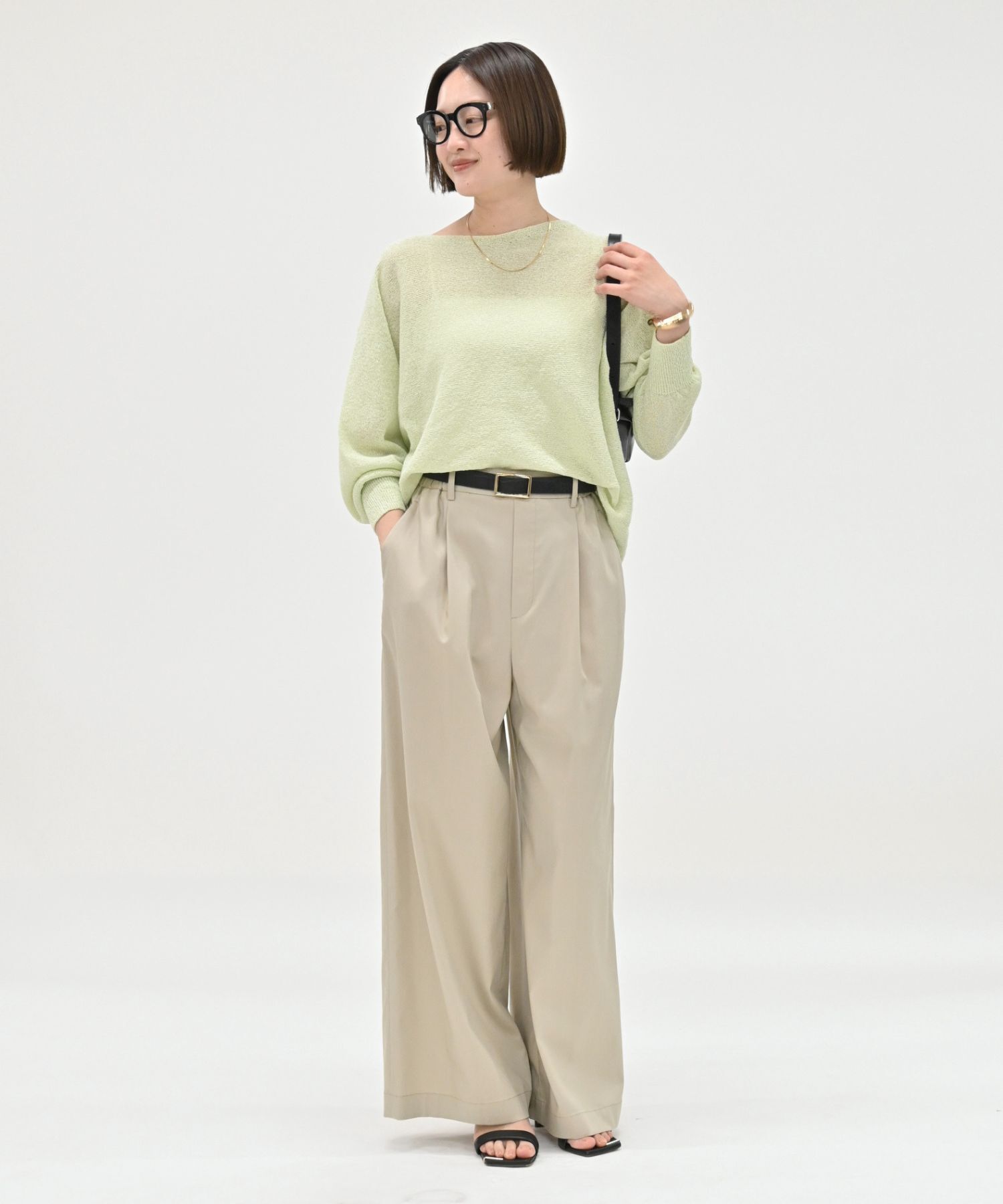 qualite「【夏まで快適に着られる】camifine ニットプルオーバー」|Tシャツ・カットソー|