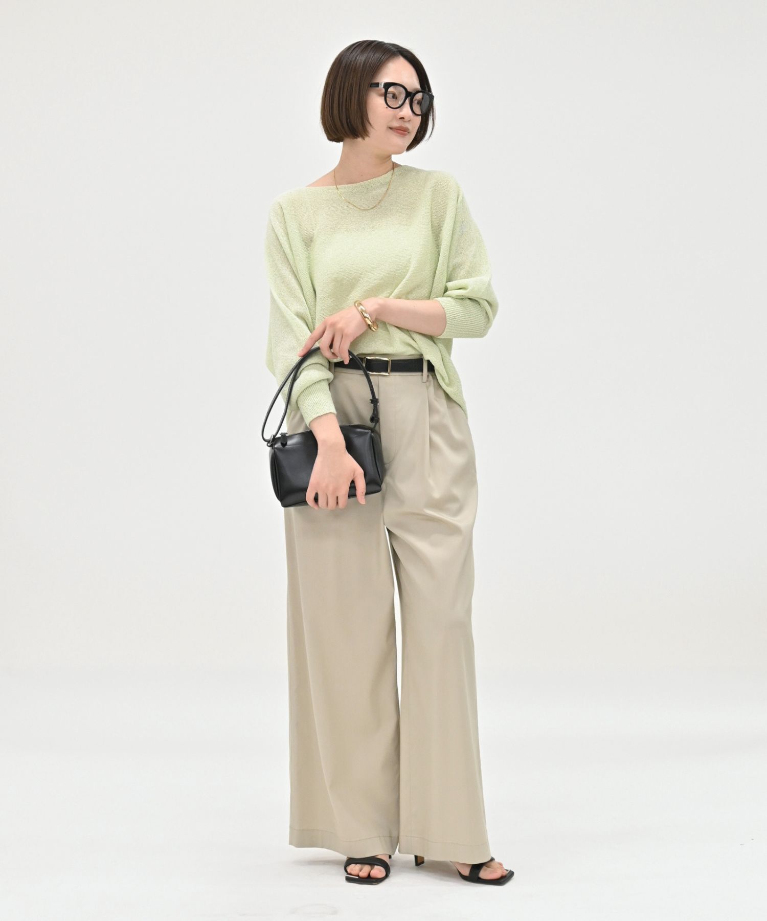 qualite「【夏まで快適に着られる】camifine ニットプルオーバー」|Tシャツ・カットソー|